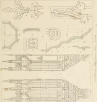An illustration from Specimens of Gothic architecture; selected from various ancient edifices in England: consisting of plans, elevations, sections, and parts at large .. (1825)