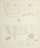 An illustration from Specimens of Gothic architecture : selected from various ancient edifices in England : consisting of plans, elevations, sections, and parts at large, calculated to exemplify the various styles, and the practical construction of this admired class of architecture (1825)