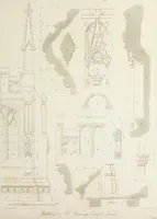 Picture 32 of 60 from Specimens of Gothic architecture : selected from various ancient edifices in England : consisting of plans, elevations, sections, and parts at large, calculated to exemplify the various styles, and the practical construction of this admired class of architecture (1825), leaf 194