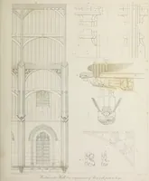 Picture 34 of 60 from Specimens of Gothic architecture : selected from various ancient edifices in England : consisting of plans, elevations, sections, and parts at large, calculated to exemplify the various styles, and the practical construction of this admired class of architecture (1825), leaf 202