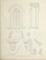 An illustration from Specimens of Gothic architecture : selected from various ancient edifices in England : consisting of plans, elevations, sections, and parts at large, calculated to exemplify the various styles, and the practical construction of this admired class of architecture (1825)
