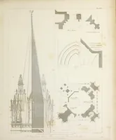 An illustration from Specimens of Gothic architecture : selected from various ancient edifices in England : consisting of plans, elevations, sections, and parts at large, calculated to exemplify the various styles, and the practical construction of this admired class of architecture (1825)