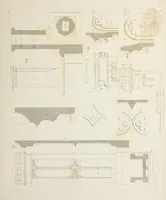 An illustration from Specimens of Gothic architecture : selected from various ancient edifices in England : consisting of plans, elevations, sections, and parts at large, calculated to exemplify the various styles, and the practical construction of this admired class of architecture (1825)