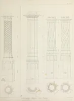 An illustration from Specimens of Gothic architecture : selected from various ancient edifices in England : consisting of plans, elevations, sections, and parts at large, calculated to exemplify the various styles, and the practical construction of this admired class of architecture (1825)