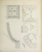 An illustration from Specimens of Gothic architecture : selected from various ancient edifices in England : consisting of plans, elevations, sections, and parts at large, calculated to exemplify the various styles, and the practical construction of this admired class of architecture (1825)
