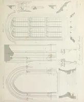 An illustration from Specimens of Gothic architecture : selected from various ancient edifices in England : consisting of plans, elevations, sections, and parts at large, calculated to exemplify the various styles, and the practical construction of this admired class of architecture (1825)