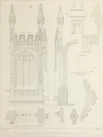 Picture 59 of 60 from Specimens of Gothic architecture : selected from various ancient edifices in England : consisting of plans, elevations, sections, and parts at large, calculated to exemplify the various styles, and the practical construction of this admired class of architecture (1825), leaf 302