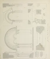 An illustration from Specimens of Gothic architecture : selected from various ancient edifices in England : consisting of plans, elevations, sections, and parts at large, calculated to exemplify the various styles, and the practical construction of this admired class of architecture (1825)