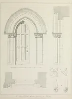 Picture 7 of 60 from Specimens of Gothic architecture : selected from various ancient edifices in England : consisting of plans, elevations, sections, and parts at large, calculated to exemplify the various styles, and the practical construction of this admired class of architecture (1825), leaf 94