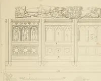 An illustration from Specimens of Gothic architecture; selected from various ancient edifices in England: consisting of plans, elevations, sections, and parts at large .. (1825)