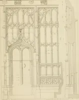 An illustration from Specimens of Gothic architecture; selected from various ancient edifices in England: consisting of plans, elevations, sections, and parts at large .. (1825)
