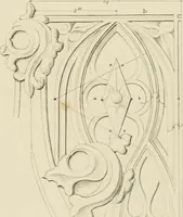 An illustration from Specimens of Gothic architecture; selected from various ancient edifices in England: consisting of plans, elevations, sections, and parts at large .. (1825)