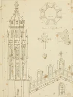 An illustration from Specimens of Gothic architecture; selected from various ancient edifices in England: consisting of plans, elevations, sections, and parts at large .. (1825)