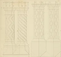 An illustration from Specimens of Gothic architecture; selected from various ancient edifices in England: consisting of plans, elevations, sections, and parts at large .. (1825)