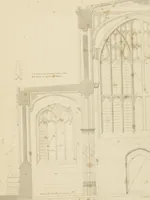 An illustration from Specimens of Gothic architecture; selected from various ancient edifices in England: consisting of plans, elevations, sections, and parts at large .. (1825)
