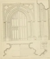 An illustration from Specimens of Gothic architecture; selected from various ancient edifices in England: consisting of plans, elevations, sections, and parts at large .. (1825)