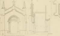 An illustration from Specimens of Gothic architecture; selected from various ancient edifices in England: consisting of plans, elevations, sections, and parts at large .. (1825)