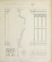 An illustration from Specimens of Gothic architecture : selected from various ancient edifices in England : consisting of plans, elevations, sections, and parts at large, calculated to exemplify the various styles, and the practical construction of this admired class of architecture (1825)