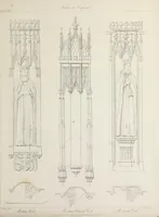 An illustration from Specimens of Gothic architecture : selected from various ancient edifices in England : consisting of plans, elevations, sections, and parts at large, calculated to exemplify the various styles, and the practical construction of this admired class of architecture (1825)