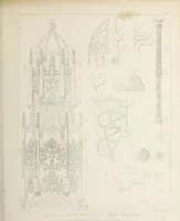 An illustration from Specimens of Gothic architecture : selected from various ancient edifices in England : consisting of plans, elevations, sections, and parts at large, calculated to exemplify the various styles, and the practical construction of this admired class of architecture (1825)
