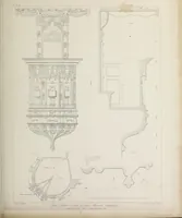 An illustration from Specimens of Gothic architecture : selected from various ancient edifices in England : consisting of plans, elevations, sections, and parts at large, calculated to exemplify the various styles, and the practical construction of this admired class of architecture (1825)
