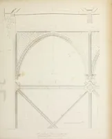 An illustration from Specimens of Gothic architecture : selected from various ancient edifices in England : consisting of plans, elevations, sections, and parts at large, calculated to exemplify the various styles, and the practical construction of this admired class of architecture (1825)