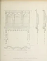 An illustration from Specimens of Gothic architecture : selected from various ancient edifices in England : consisting of plans, elevations, sections, and parts at large, calculated to exemplify the various styles, and the practical construction of this admired class of architecture (1825)
