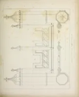 An illustration from Specimens of Gothic architecture : selected from various ancient edifices in England : consisting of plans, elevations, sections, and parts at large, calculated to exemplify the various styles, and the practical construction of this admired class of architecture (1825)