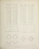 An illustration from Specimens of Gothic architecture : selected from various ancient edifices in England : consisting of plans, elevations, sections, and parts at large, calculated to exemplify the various styles, and the practical construction of this admired class of architecture (1825)