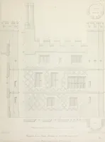 An illustration from Specimens of Gothic architecture : selected from various ancient edifices in England : consisting of plans, elevations, sections, and parts at large, calculated to exemplify the various styles, and the practical construction of this admired class of architecture (1825)