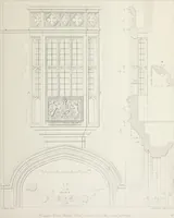 An illustration from Specimens of Gothic architecture : selected from various ancient edifices in England : consisting of plans, elevations, sections, and parts at large, calculated to exemplify the various styles, and the practical construction of this admired class of architecture (1825)