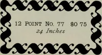 An illustration from Specimens of type, borders, ornaments, brass rules and cuts, etc. : catalogue of printing machinery and materials, wood goods, etc (1897)