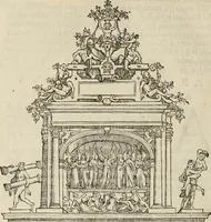 An illustration from Spectaculorvm in svsceptione Philippi hisp. prin. divi Caroli V. cæs. f. an. M.D.XLIX, Antverpiæ æditorvm, mirificvs apparatvs (1550)