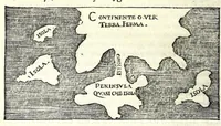 An illustration from Sphera volgare novamente tradotta, con molte notande additioni di geometria, cosmographia, arte navicatoria, et stereometria, proportioni, et qvantita delli elementi, distanze, grandeze, et movimenti di tvtti li corpi celesti, cose certamente rade et maravigliose (1537)