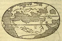 Picture 43 of 54 from Sphæra Ioannis de Sacrobosco, emendata. : Eliæ Vineti Santonis scholia in eandem sphæram, ab ipso auctore restituta. : Adiunximus huic libro compendium in sphæram, per Pierium Valerianum Bellunensem. : Et Petri Nonii Salaciensis demonstrationem eorum, quæ in extremo capite de climatibus Sacroboscius scribit de inæquali climatum latitudine, eodem Vineto interprete (1584), leaf 166