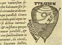 Picture 44 of 54 from Sphæra Ioannis de Sacrobosco, emendata. : Eliæ Vineti Santonis scholia in eandem sphæram, ab ipso auctore restituta. : Adiunximus huic libro compendium in sphæram, per Pierium Valerianum Bellunensem. : Et Petri Nonii Salaciensis demonstrationem eorum, quæ in extremo capite de climatibus Sacroboscius scribit de inæquali climatum latitudine, eodem Vineto interprete (1584), leaf 168