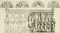 An illustration from Spiegazione e riflessioni del P. Giuseppe Allegranza domenicano sopra alcuni sacri monumenti antichi di Milano (1757)
