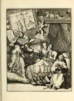 Picture 28 of 29 from Spiegel om wel te sterven : aanwyzende met beeltenissen van het Lyden onses zaligmaakers Jesu Christi : alles wat een zieke moet doen om gelukkig te sterven ... : door den vader David De La Vigne, Recolet (1694), leaf 105