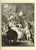 Picture 10 of 29 from Spiegel om wel te sterven : aanwyzende met beeltenissen van het Lyden onses zaligmaakers Jesu Christi : alles wat een zieke moet doen om gelukkig te sterven ... : door den vader David De La Vigne, Recolet (1694), leaf 45