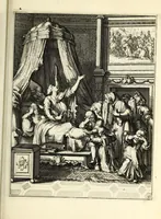 Picture 22 of 29 from Spiegel om wel te sterven : aanwyzende met beeltenissen van het Lyden onses zaligmaakers Jesu Christi : alles wat een zieke moet doen om gelukkig te sterven ... : door den vader David De La Vigne, Recolet (1694), leaf 81
