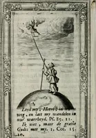 An illustration from Spiegel sonder bedrogh ofte kenisse syns selfs : vor oogen gestelt aen alle deught-minnende persoonen (1733)