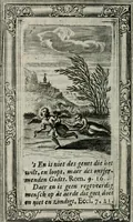 An illustration from Spiegel sonder bedrogh ofte kenisse syns selfs : vor oogen gestelt aen alle deught-minnende persoonen (1733)