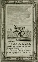 An illustration from Spiegel sonder bedrogh ofte kenisse syns selfs : vor oogen gestelt aen alle deught-minnende persoonen (1733)