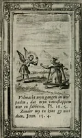 An illustration from Spiegel sonder bedrogh ofte kenisse syns selfs : vor oogen gestelt aen alle deught-minnende persoonen (1733)