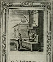 An illustration from Spiegel sonder bedrogh ofte kenisse syns selfs : vor oogen gestelt aen alle deught-minnende persoonen (1733)