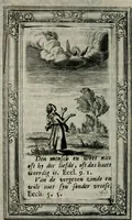 An illustration from Spiegel sonder bedrogh ofte kenisse syns selfs : vor oogen gestelt aen alle deught-minnende persoonen (1733)