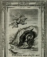 An illustration from Spiegel sonder bedrogh ofte kenisse syns selfs : vor oogen gestelt aen alle deught-minnende persoonen (1733)