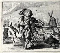 Picture 9 of 10 from Spiegel van den ouden ende nieuvven tijdt : bestaende uyt spreeck-woorden ende sinne-spreucken, ontleent van de voorige ende jegenwoordige eeuwe, verlustiget door menigte van sinne-beelden, met gedichten en prenten daer op passende (1633), leaf 430