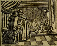 Picture 31 of 87 from Spiegel van den Ouden en Nieuwen Tydt, : bestaande uyt spreekwoorden, ontleent van de voorige en jegenwoordige eeuwe, verlustiget door meenigte van sinnebeelden, met gedichten en prenten daar op passende. : Vermeerdert met groote meenigte van spreekwoorden, door geheel het werk, met byvoeginge van nieuwe platen eu gedichten : alles in de nederlandsche tale ten gerieve van de liefhebbers der zelver, (1690), leaf 116