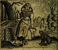 Picture 32 of 87 from Spiegel van den Ouden en Nieuwen Tydt, : bestaande uyt spreekwoorden, ontleent van de voorige en jegenwoordige eeuwe, verlustiget door meenigte van sinnebeelden, met gedichten en prenten daar op passende. : Vermeerdert met groote meenigte van spreekwoorden, door geheel het werk, met byvoeginge van nieuwe platen eu gedichten : alles in de nederlandsche tale ten gerieve van de liefhebbers der zelver, (1690), leaf 117